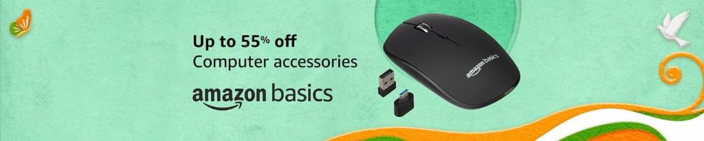 Up to 55% off Computer Accessories | Amazon Basics